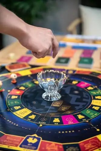 Vibrant slot machine gaming hall with neon lights in the Philippines